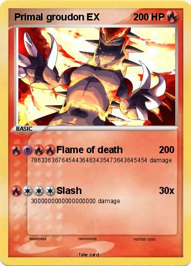 Pokemon Primal groudon EX