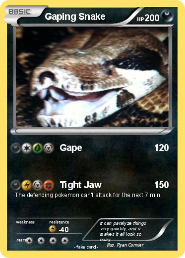 Pokemon Gaping Snake
