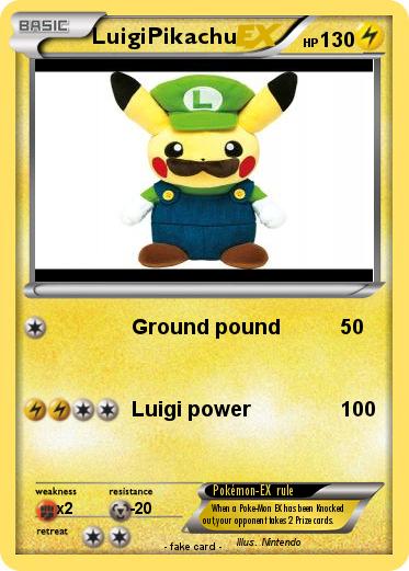 Pokemon LuigiPikachu