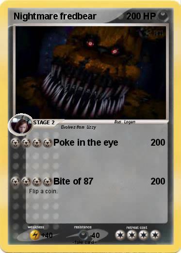 Pokemon Nightmare fredbear