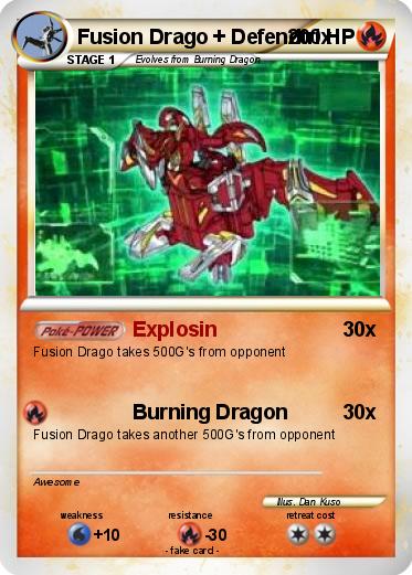 Pokemon Fusion Drago + Defendtrix
