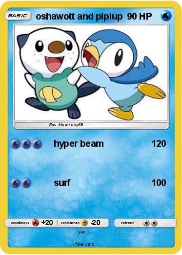 Pokemon oshawott and piplup