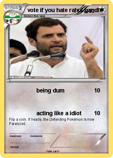 Pokemon vote if you hate rahul gandhi