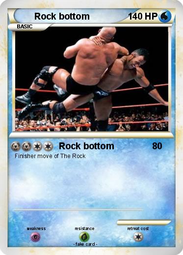 Pokemon Rock bottom