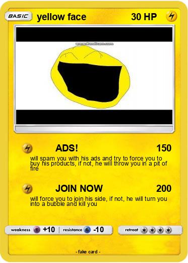 Pokemon yellow face