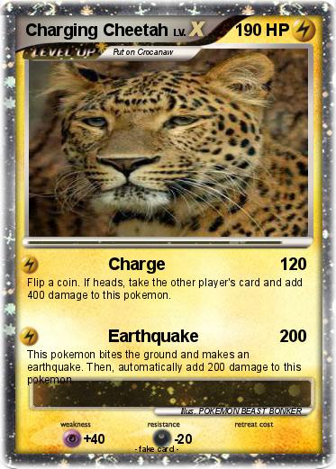 Pokemon Charging Cheetah
