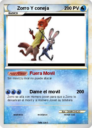 Pokemon Zorro Y coneja