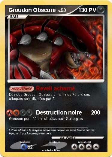 Pokemon Groudon Obscure