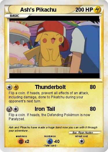 Pokemon Ash's Pikachu