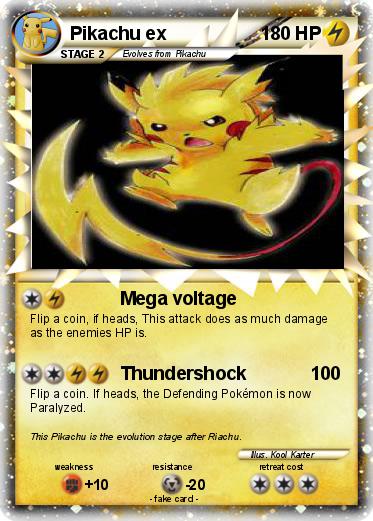 Pokemon Pikachu ex
