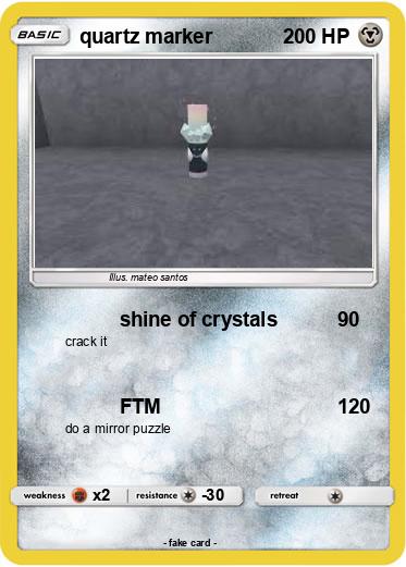 Pokemon quartz marker