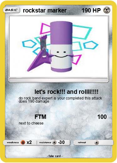 Pokemon rockstar marker