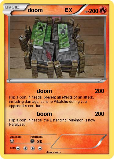 Pokémon Doom Ex 4 4 Doom My Pokemon Card