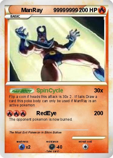 Pokemon ManRay       99999999