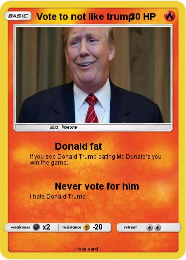 Pokemon Vote to not like trump