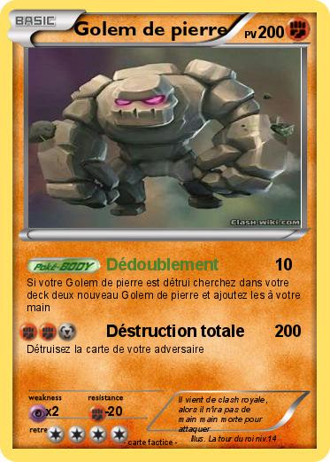 Pokemon Golem de pierre