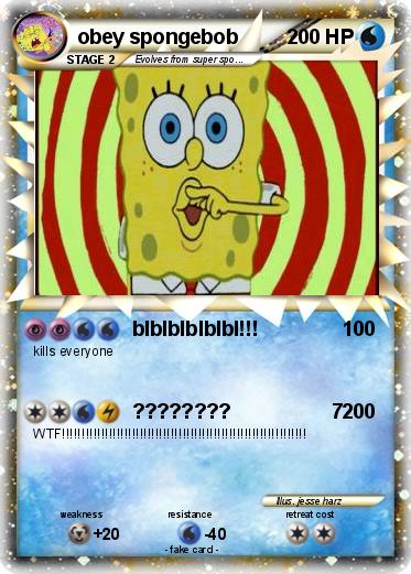 Pokemon obey spongebob
