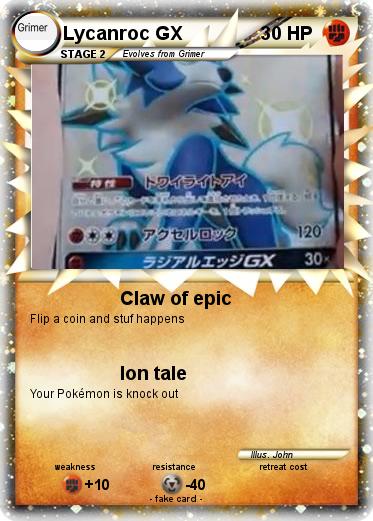 Pokemon Lycanroc GX