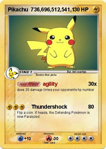 Pokemon Pikachu  736,696,512,541,1