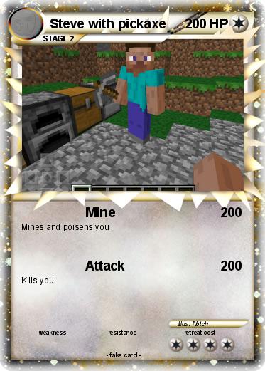 Pokemon Steve with pickaxe