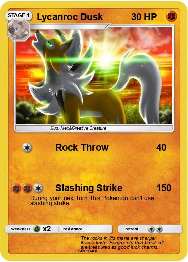 Pokemon Lycanroc Dusk