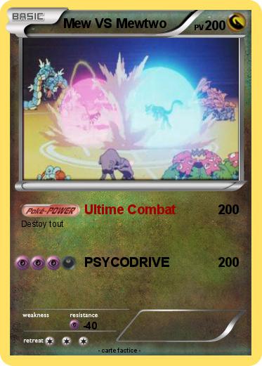Pokemon Mew VS Mewtwo