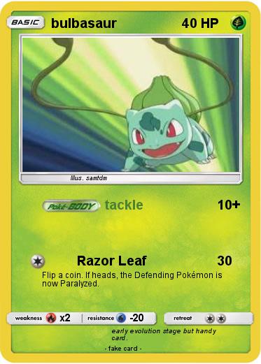 Pokemon bulbasaur