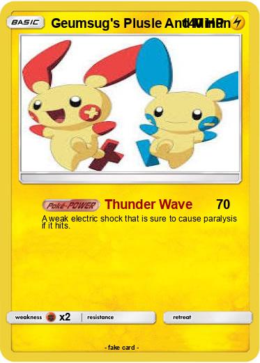 Pokemon Geumsug's Plusle And Minun