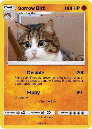 Pokemon Sorrow Birb
