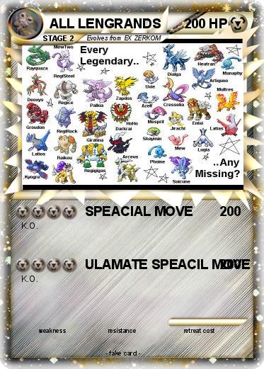 Pokemon ALL LENGRANDS