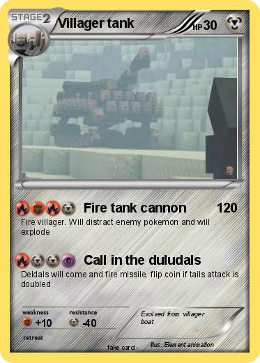 Pokemon Villager tank