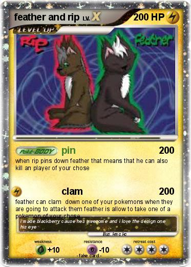 Pokemon feather and rip