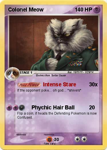 Pokemon Colonel Meow