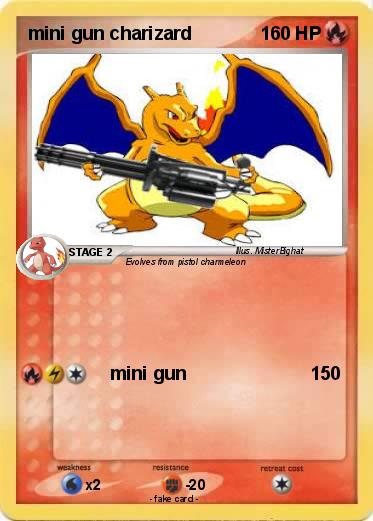 Pokemon mini gun charizard
