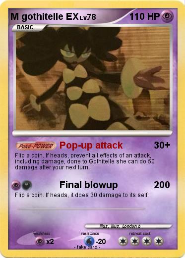Pokemon M gothitelle EX