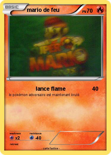 Pokemon mario de feu