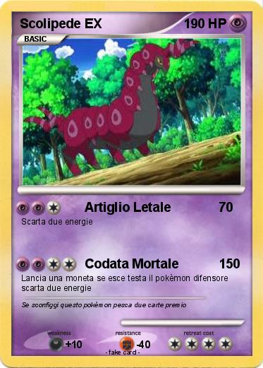 Pokemon Scolipede EX