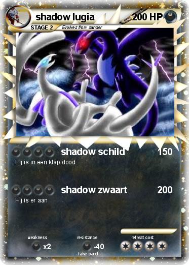 Pokemon shadow lugia