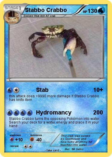 Pokemon Stabbo Crabbo