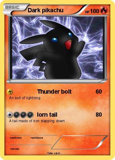 Pokemon Dark pikachu