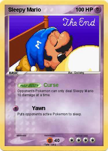 Pokemon Sleepy Mario