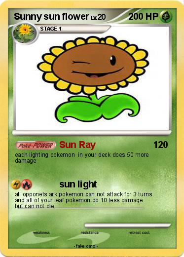 Pokemon Sunny sun flower