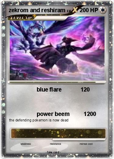 Pokemon zekrom and reshiram