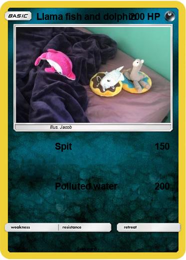 Pokemon Llama fish and dolphin
