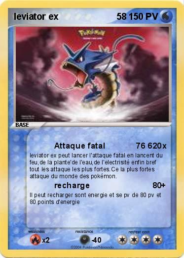 Pokemon leviator ex                       58          