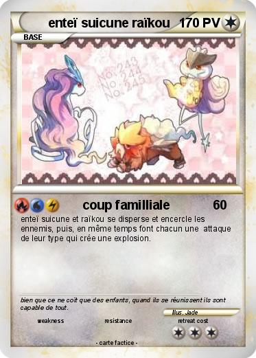 Pokemon enteï suicune raïkou