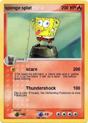Pokemon sponge splat