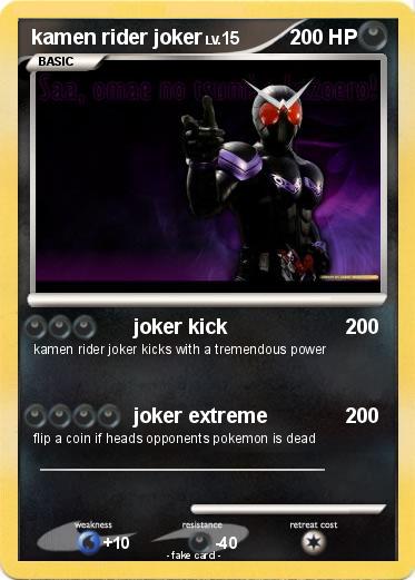 Pokemon kamen rider joker