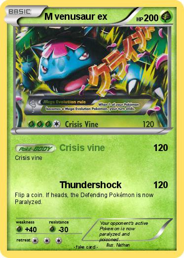 Pokemon M venusaur ex