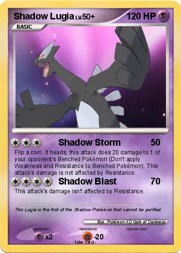 Pokemon Shadow Lugia